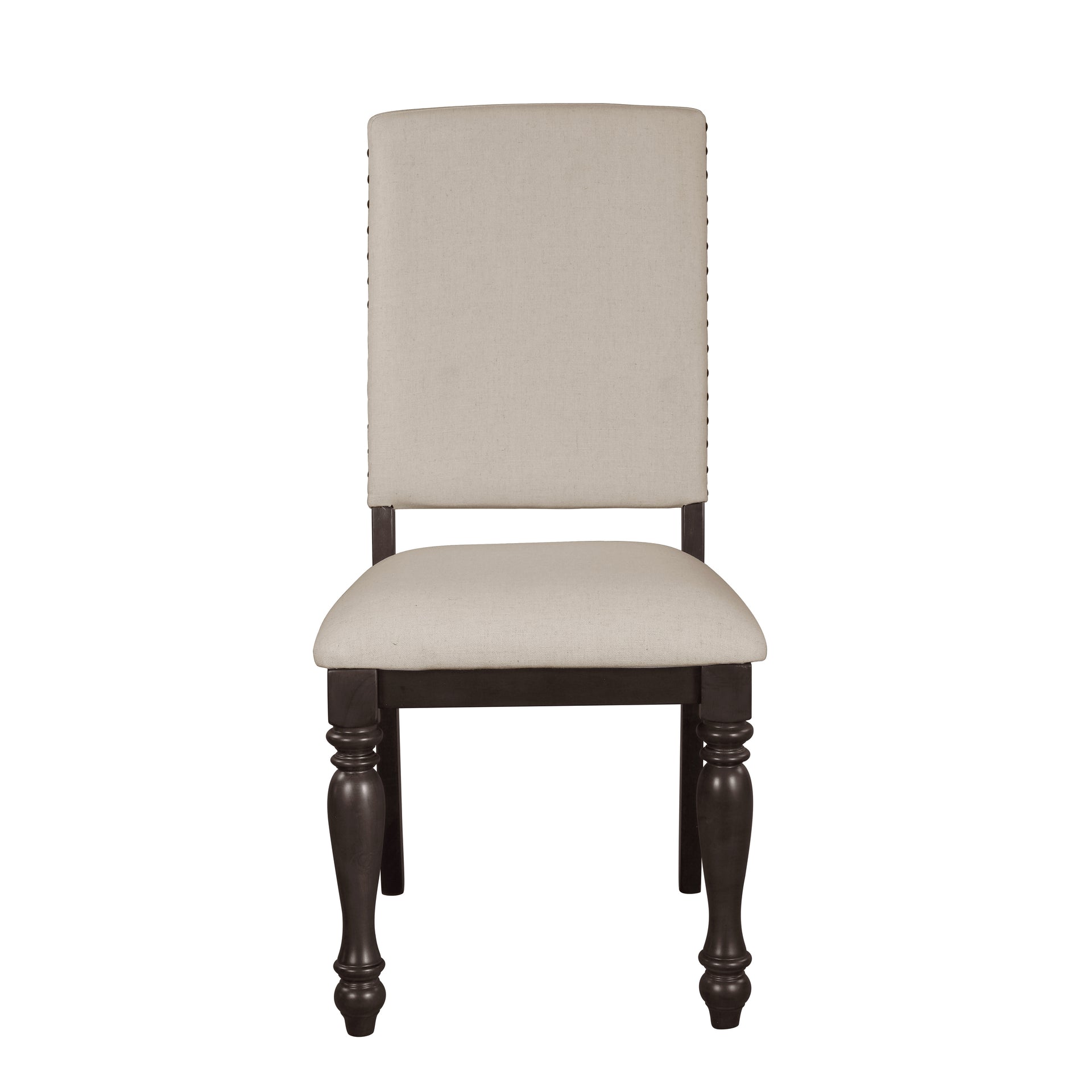 Begonia Upholstered Dining Chairs with Nailhead Trim (Set of 2)
