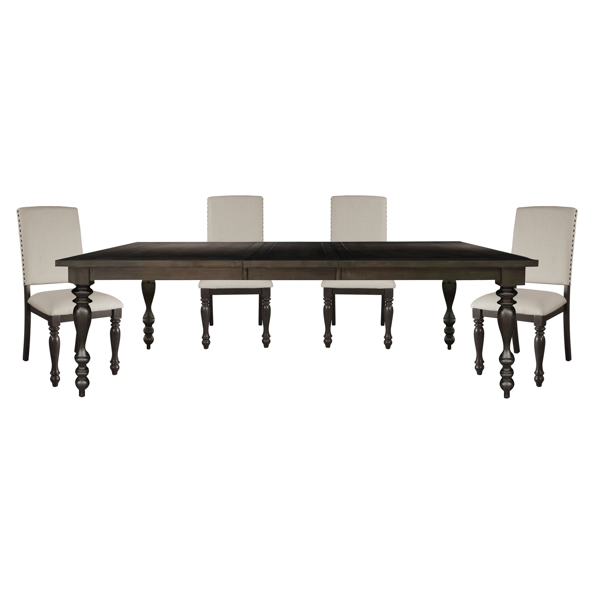 Begonia Extendable Dining Set with Turned Legs