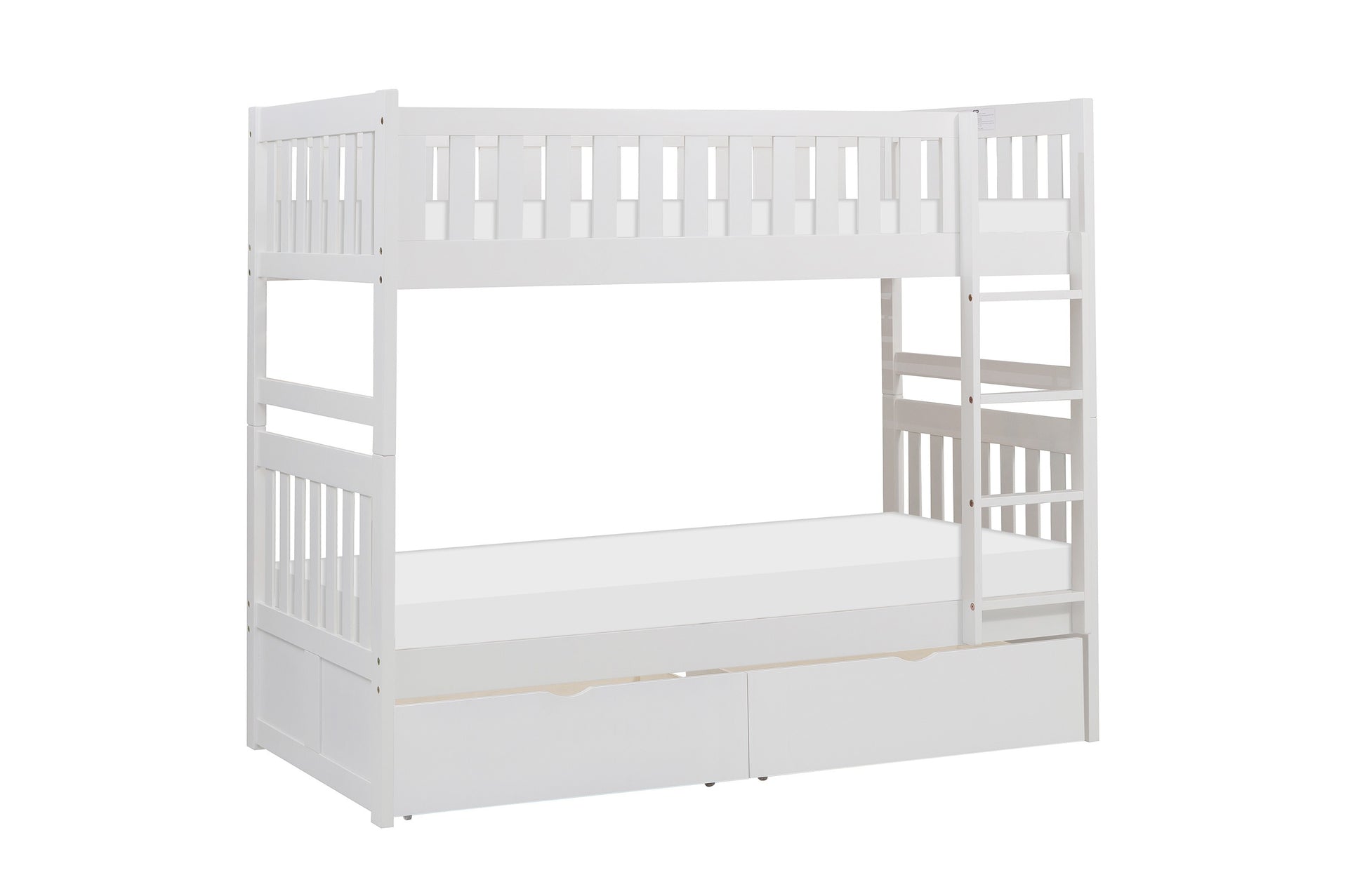 Riverbrook Twin-over-Twin Bunk Bed with Built-in Storage Drawers