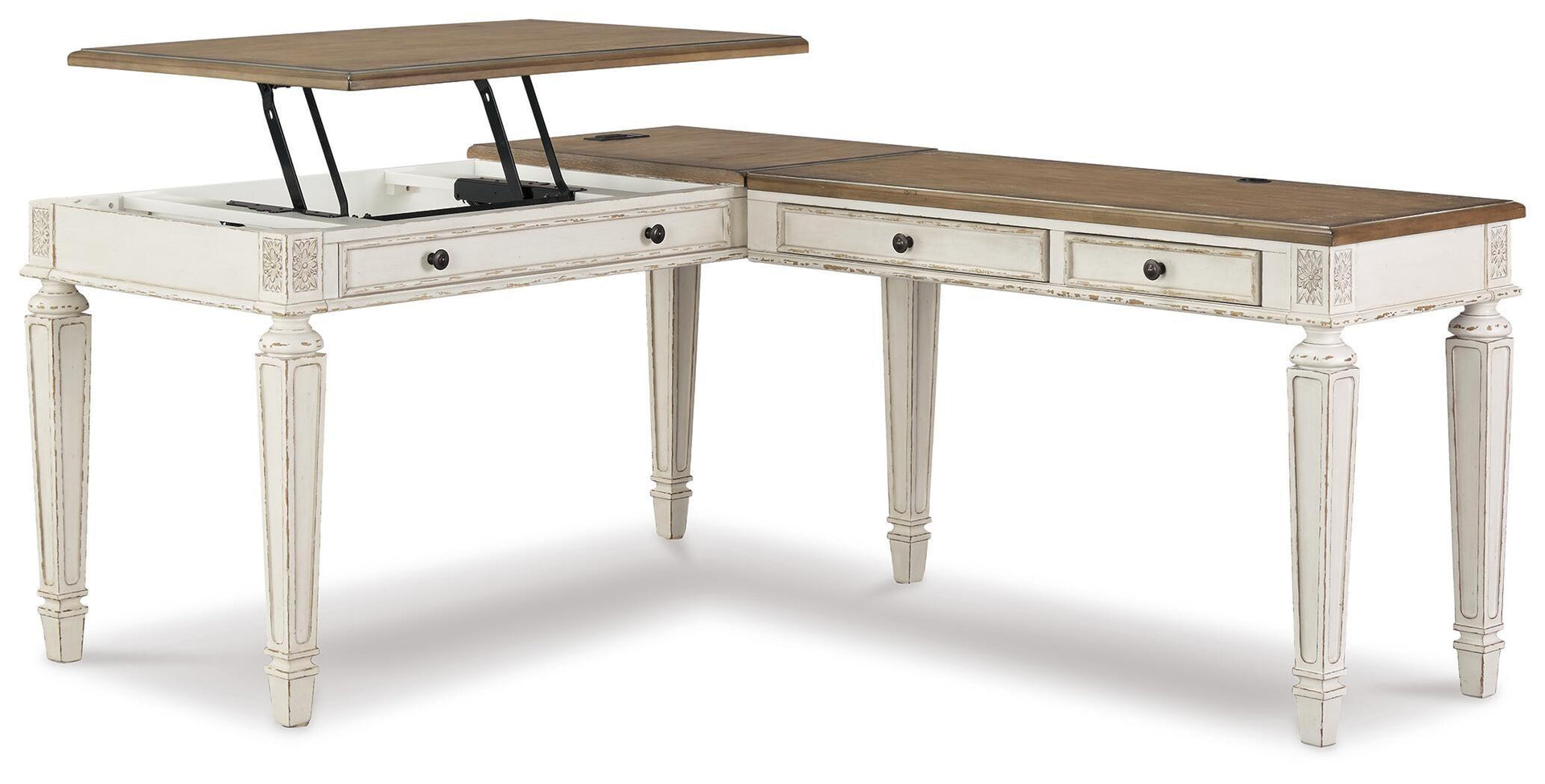 Realyn 2-piece Home Office Lift Top Desk