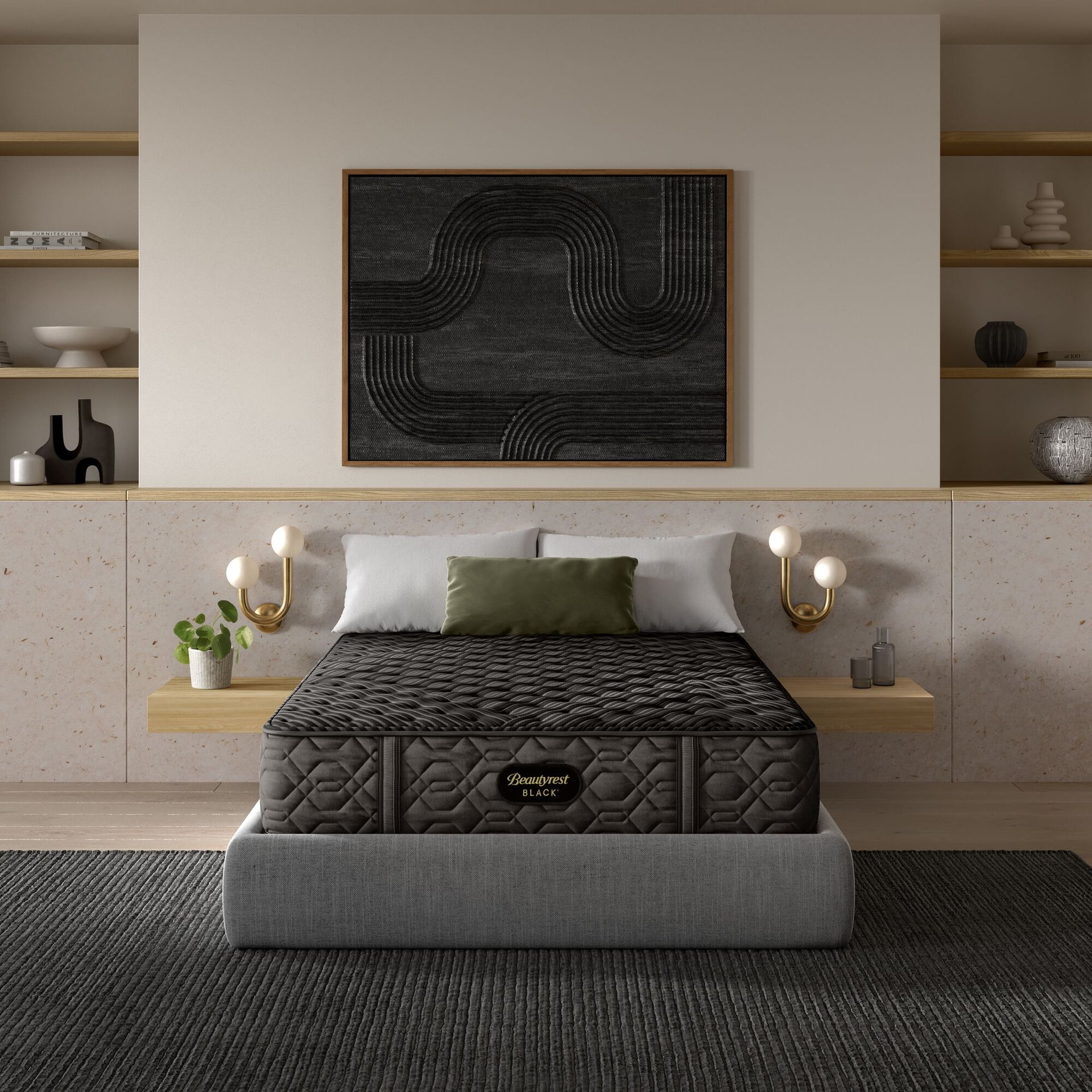 Beautyrest Black® Series One 13.5" Extra Firm Mattress Set