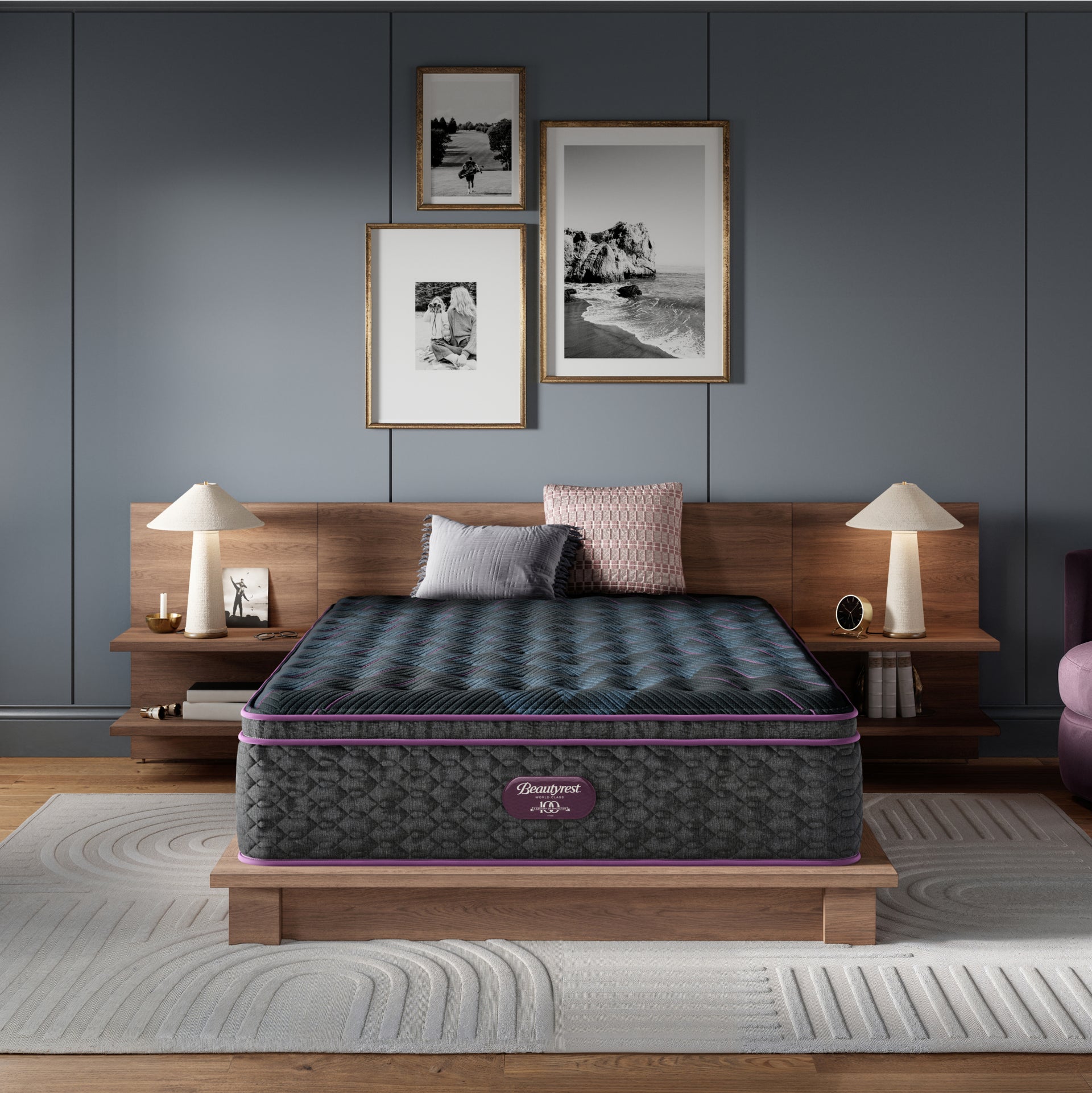 Beautyrest World Class Level Three Medium Pillow Top Mattress Set