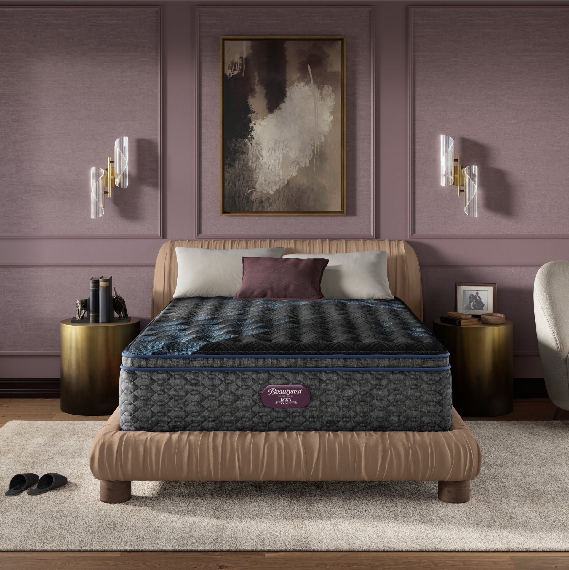 Beautyrest World Class Level Four Firm Pillow Top Mattress Set