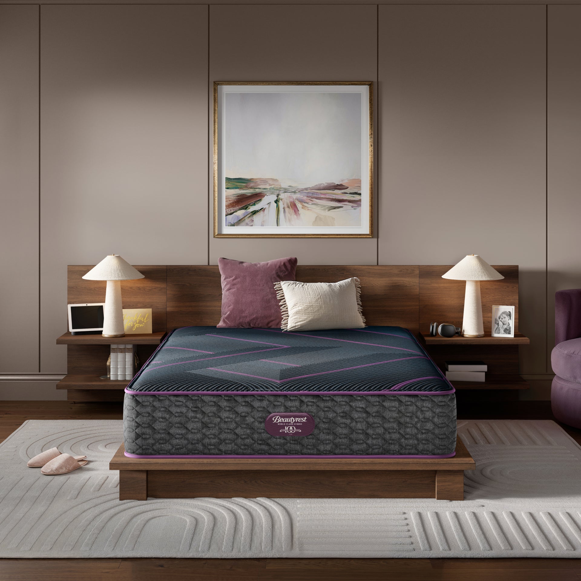 Beautyrest World Class Level Three Hybrid Plush Mattress Set