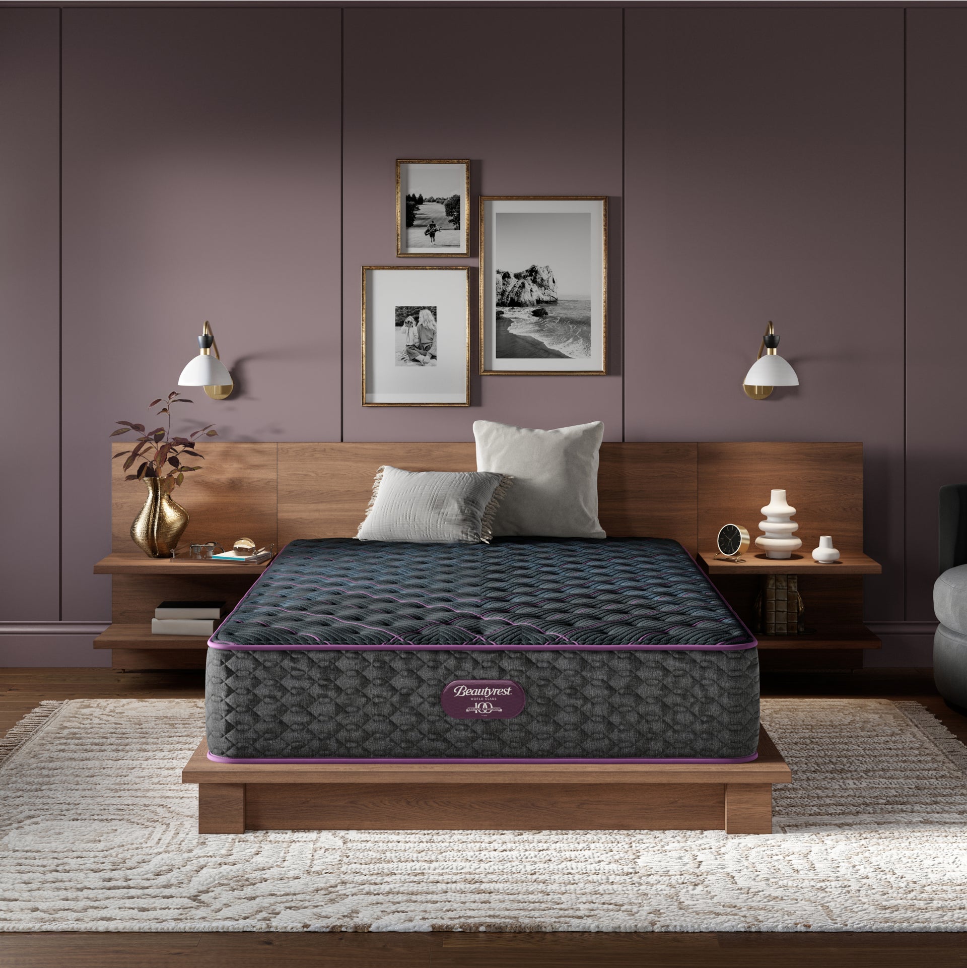 Beautyrest World Class Level Three Extra Firm Mattress Set